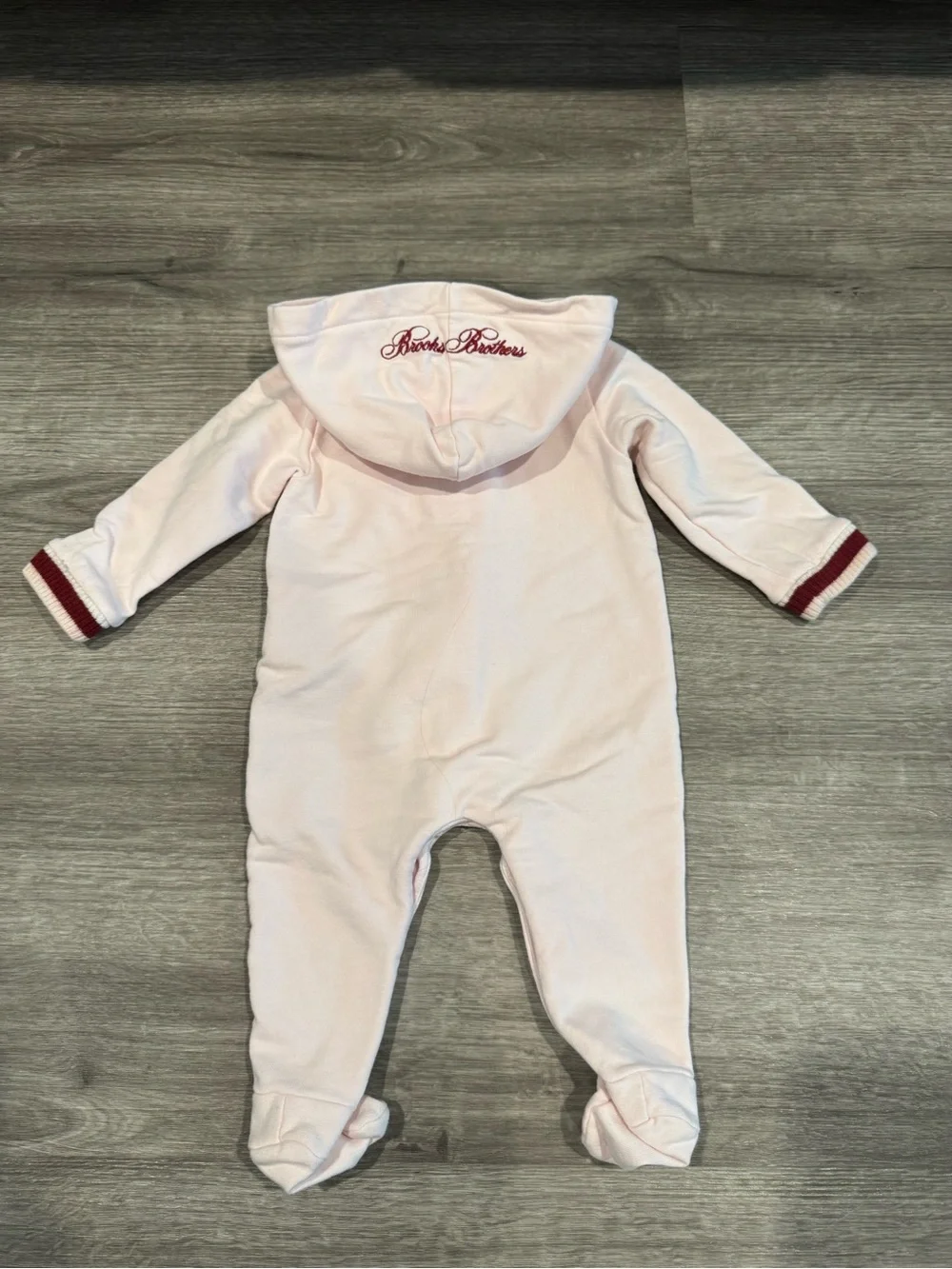 Brooks Brothers Footie & Hat Set